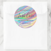 Trendy Rainbow Lash Extension Aftercare Kit Label (Tas)