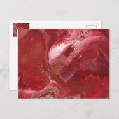 Trendy Red Abstract Design Briefkaart (Voorkant / Achterkant)