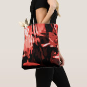 Trendy Red Camo Abstract Pattern Draagtas (Dichtbij)