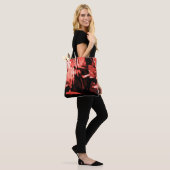 Trendy Red Camo Abstract Pattern Draagtas (Op model)