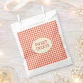 Trendy  Red Checkerboard Pattern - Aangepast Bedankzakje (Geknipt)