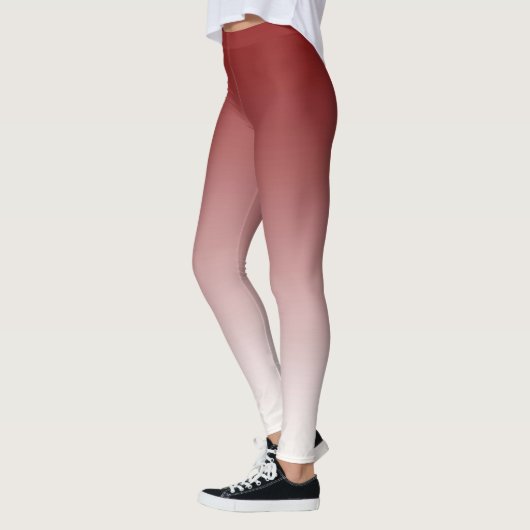 Trendy Red en White Ombre Leggings (Links)