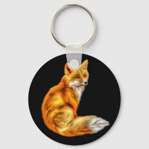 Trendy Red Fox Sleutelhanger