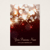 Trendy Red Glitter Sparkle Oorbel Kaarten Visitekaartjes (Voorkant)