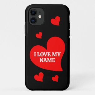 TRENDY RED HEART I HOU VAN MIJN ROMANTISCHE VALENT iPhone 11 HOESJE
