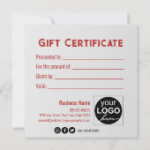 Trendy Red Satin Ribbon Gift Bow White-kaartje (Achterkant)