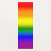 Trendy regenbooggradiënt scriptnaam yogamat (Achterkant)