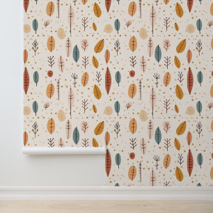 Trendy Retro Boho Abstract Collectie Behang