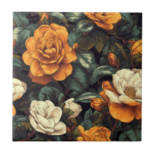 Trendy Retro Gardenia's Tegels Voor Badkamer Muur Tegeltje