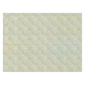Trendy Retro Gold Blauwgroen Dot Pattern Tafelkleed (Voorkant (Horizontaal))