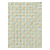 Trendy Retro Gold Blauwgroen Dot Pattern Tafelkleed (Voorkant)