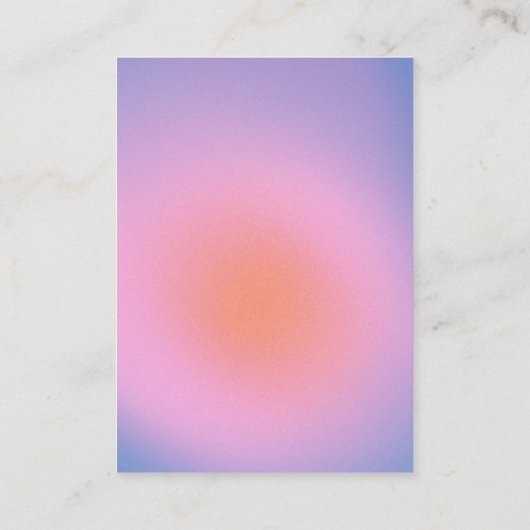 Trendy Retro Gradiënt roze en Paarse RSVP Informatiekaartje (Achterkant)