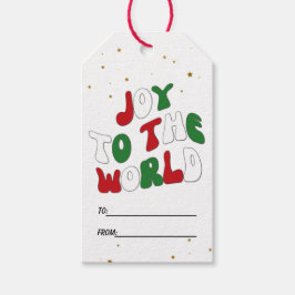 Trendy Retro Holiday Party Favor and Kerstmis Cadeaulabel