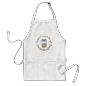 Trendy Retro Sourdough Starter Brood Baker Grappig Standaard Schort (Voorkant)