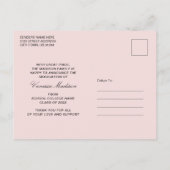 Trendy Retro Style  Afstuderen 1 Foto Briefkaart (Achterkant)