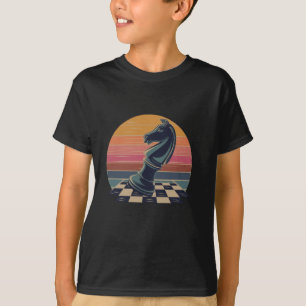 Trendy Retro Vintage Schaakstukken Liefhebber T-shirt