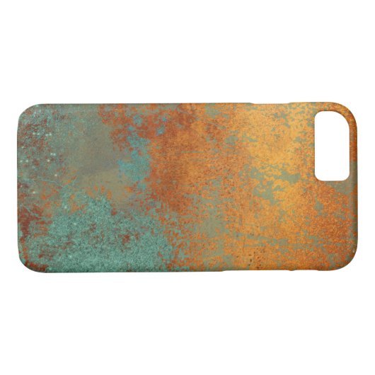 Trendy Rich Copper Patina Metallic Case-Mate iPhone Case (Achterkant (Horizontaal))