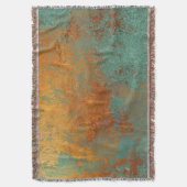 Trendy Rich Copper Patina Metallic Deken (Voorkant Verticaal)