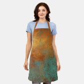 Trendy Rich Copper Patina Metallic Schort (Gedragen)