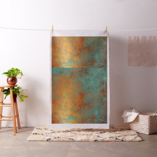 Trendy rijke koper patina vierkante textuur stof