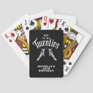 Trendy RIP voor mijn 20ste verjaardagsfeestje Pokerkaarten