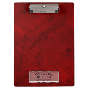 Trendy rode marmeren elegante chic glamour geperso klembord