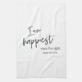 Trendy Romantic Black Quote Gift Theedoek (Verticaal)