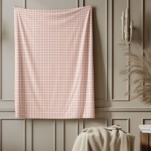 Trendy Roos Gold Check Deken voor Chic Spaces