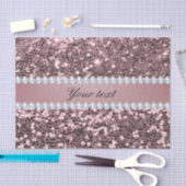 Trendy Roos Gold Faux Glitter en Diamonds Tissuepapier (Craft)