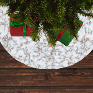 Trendy Roos Gold Marble Pattern Kerstboom Rok