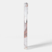 Trendy Roos Goud Geometrisch Marmer Case-Mate iPhone Case (Achterkant / Rechts)