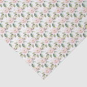 Trendy roos gouden bloemengouden sprankeling 16e v tissuepapier (Detail)