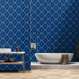 Trendy Royal Blue Gold Marble Collectie Behang