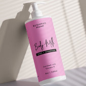 Trendy Roze 8 OZ Skincare Fles Waterdicht Label Sparkling Wijnetiket