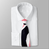 Trendy roze Abstract strippatroon Stropdas (Gebonden)