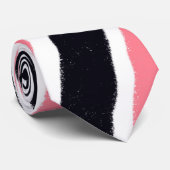 Trendy roze Abstract strippatroon Stropdas (Opgerold)
