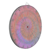 Trendy Roze Blauw Marmer Modern Dartbord (Voorkant Links)