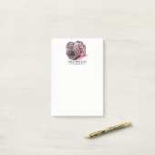 Trendy Roze DSLR Camera Fotografie Gepersonaliseer Post-it® Notes (Op bureau)
