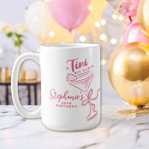 Trendy roze een klein beetje ouder 30e verjaardag koffiemok