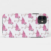 Trendy roze Flamingo patroon Case-Mate iPhone Case (Achterkant (horizontaal))