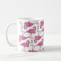 Trendy roze Flamingo patroon