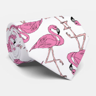 Trendy roze Flamingo patroon Stropdas