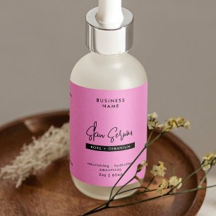 Trendy Roze Girly 2 OZ Skincare Bottle Wrap Label