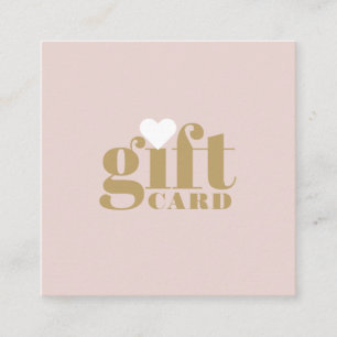 Trendy roze gouden typografie salon cadeaubon kortingskaartje