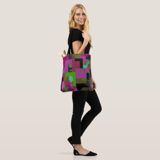 Trendy roze groene bloem tas / Krachtige esthetiek