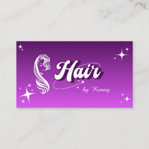 Trendy Roze Haar Stylist Schattigee Moderne Salon Visitekaartje