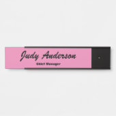 Trendy Roze Krachtig Professioneel Eenvoudig Moder Deurbordje (Voorkant)