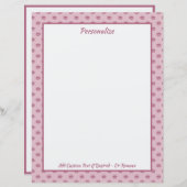 Trendy roze lip kussen patroon gepersonaliseerd (Voorkant / Achterkant)