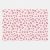 Trendy roze luipaard patroon cadeau inpakpapier vel (Voorkant 3)