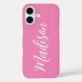 Trendy Roze Meisjesnaam Handgeschreven Manuscript  Case-Mate iPhone Case (Achterkant)